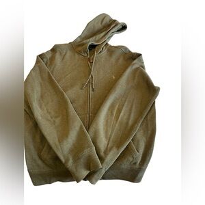 Polo green zip up sweatshirt size Medium
